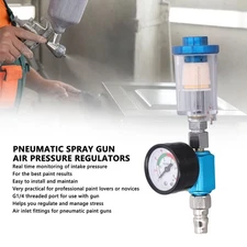 Spray Gun Air Regulator Iron Plastic Brass Pneumatic Tool Accessory for Paint