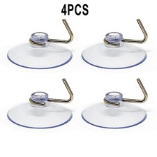 4X Suction Hooks Suction Cup Towel Holder Without Drilling Hooks Wall Hooks US