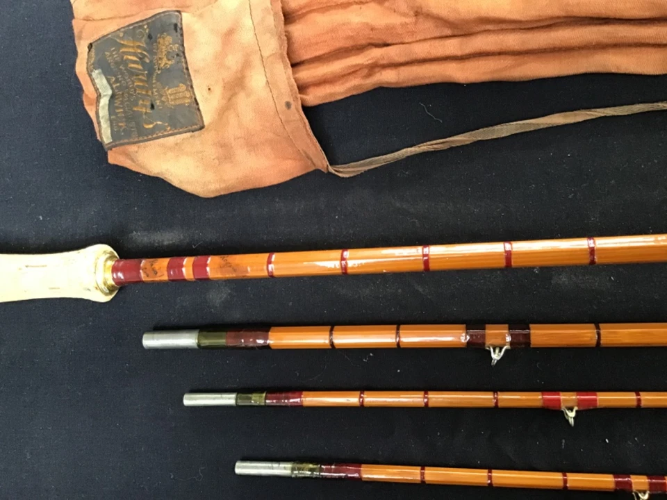 Vintage Hardy The Rogue River 9ft 6” Split Cane Fliegenrute