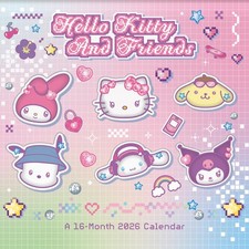 2026 Hello Kitty  Friends Mini Wall Calendar
