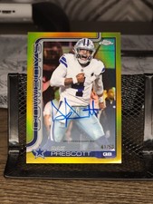 2025 Topps Chrome Football Dak Prescott Autograph True Gold /50 Variation BA-DP