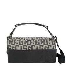Gcds Matilda Borsa Shopping Donna Nera Handbag Media In Pelle Con Chiusura Lampo