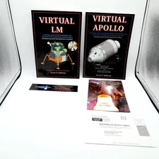 Lot of 2: Virtual LM w/CD and Virtual Apollo, Pictorial Essay, Sullivan NASA