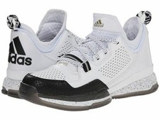 Adidas D Lillard (GS) (4.5 Big Kid M, White/Black/Gold)