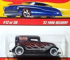 Hot Wheels 32 1932 Ford Delivery Classics Car #12 of 30 Series 3 Dk Blue wFlames