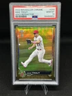 2022 Topps Chrome Ben Baller Gold Refractor #200 Mike Trout Angels 46/50 PSA 10