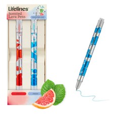 Lifelines Scented Lava Pen Set Blue/Red 11-2521-CP12 - Brand New