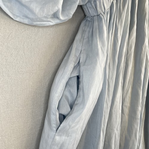 Abito Banana Republic 2XL blu cipria Eliana nuovo con etichetta cotone seta #882665 Maxi XXL BR - Foto 8 di 14