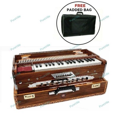 Bina Exclusive Concert Quality Portable 9Scale Changer TeakWood Harmonium