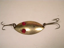 Vintage Hofschneider Red Eye Wiggler 3" Fishing Spoon crankbait lure