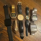 vintage mens wrist watches lot & 2 Women's watches