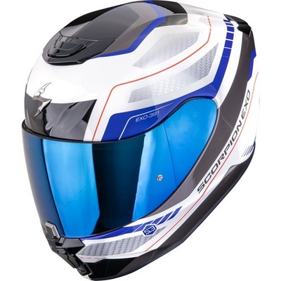 Scorpion - Motorcycle Helmet Full Face XL - EXO-391 Leo - White-Blue