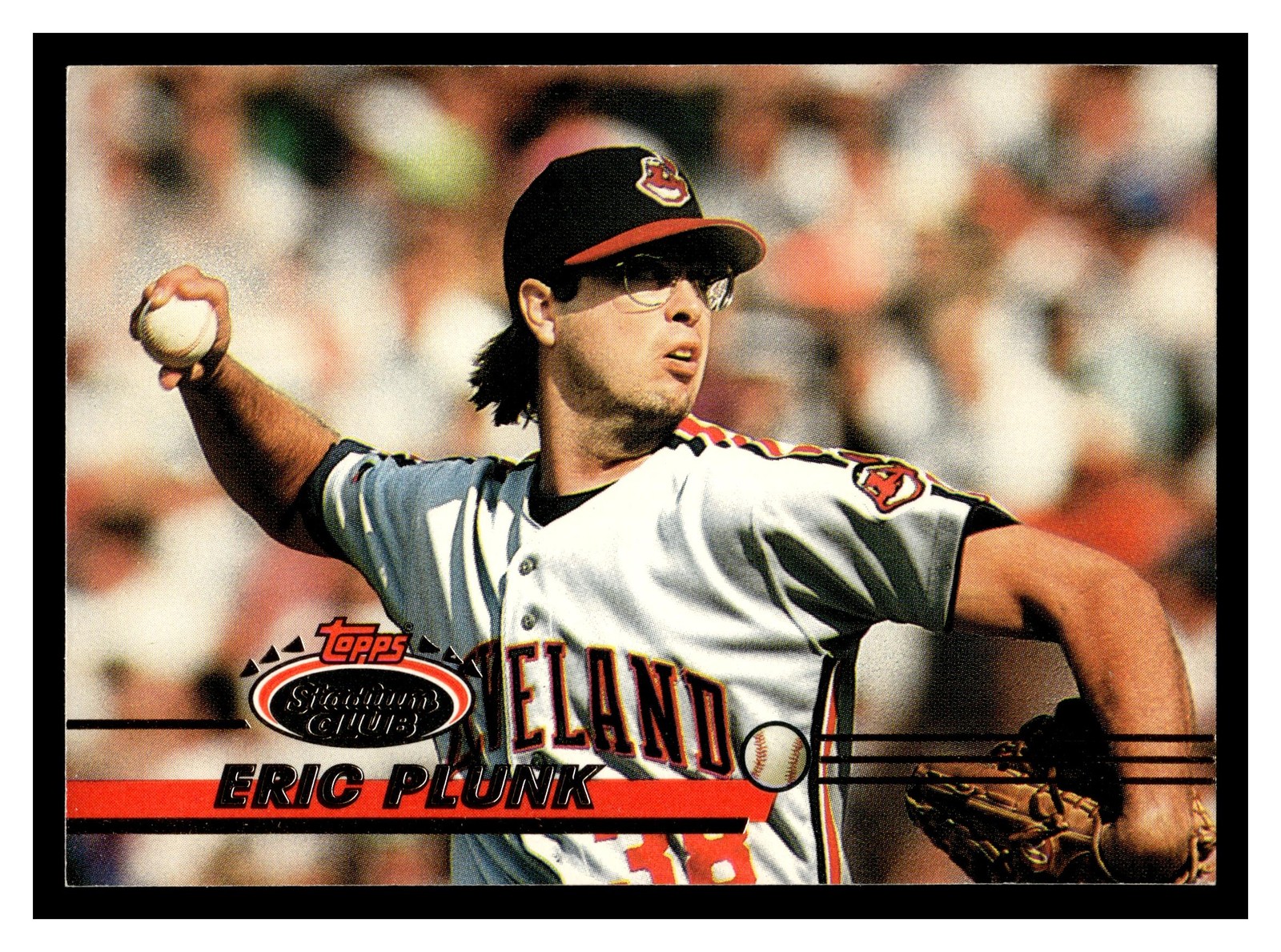 Eric Plunk #486 1993 Stadium Club Cleveland Indians