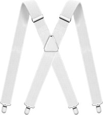 Tirantes el sticos resistentes para espalda para hombres con clip