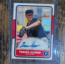 Onyx Vintage Franco Aleman Cleveland Autograph Baseball Card VAFRAL 2025