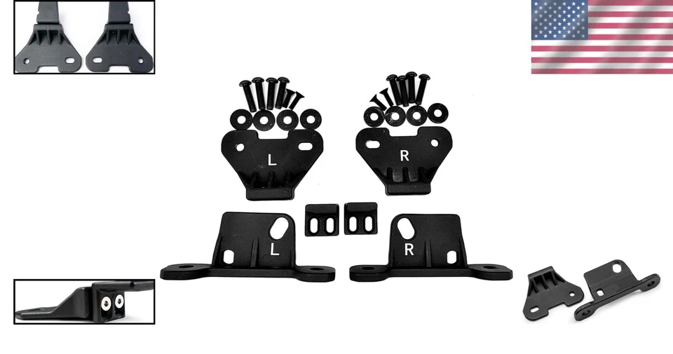 Kit de soporte de montaje de techo rígido para Wrangler JL y Gladiator JT 2018-2024 Foto 2 de 4