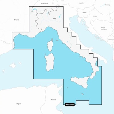 Navionics+ Plus EU012R Regular Italien, Korsika, Sardinien, Sizilien (Mediterran