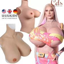 C-H Cup Silicone Breast Forms Breastplates Fake Boobs Crossdresser Drag Queen