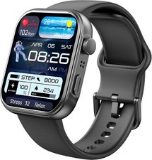 Smartwatch Calls Heart Rate/Sleep/Blood Oxygen Waterproof for iPhones 14 15 16