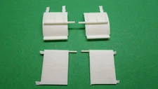 White Freightliner SD DD 1/25 mud flaps rear fenders model rig semi truck parts