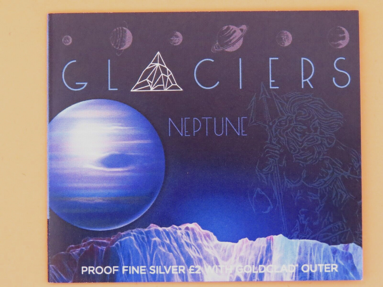 God -Neptune-Silbermünze d. British Antarctic Territory-Mint,  Proof.  2023
