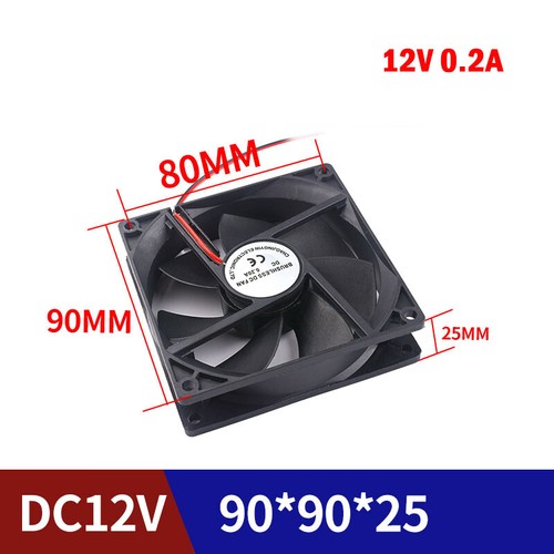 DC Brushless Computer Silent Cooling Fan 5V 12V 24V - 40/50/60/70/80/90/120mm - Afbeelding 17 van 20
