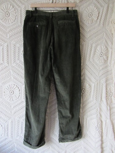 Vintage Chunky Corduroy Pants Men Size 34 Cotton Unisex - Picture 2 of 10