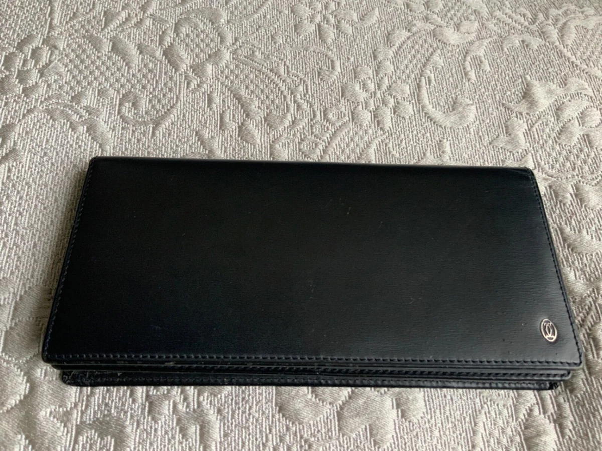 Cartier black wallet sales