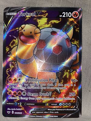 torkoal v pokemon card value Single 188/202 Full Art SWORD & SHIELD Base Toys & Games Placeholder Image Provided Carta Pokemon Torkoal V 024/202