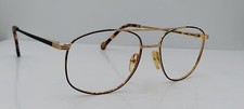 Vintage ESQ Q706 Black Gold Pilot Metal Sunglasses FRAMES ONLY