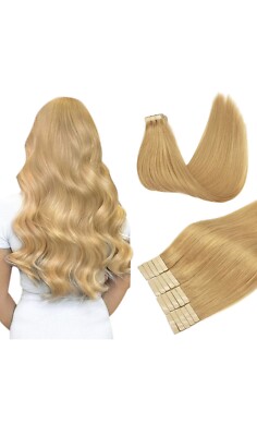 20 Inch Human Hair Tape Extensions 50g Straight Remy Hair Add Length Amazon.com : 20 inch Tape in Hair Extensions Human Hair  main image 3