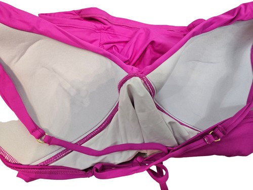 Neu mit Etikett La Blanca Pink Island Goddess über der Schulter verdrehte Vorderseite Tankini P29 - Bild 6 von 8