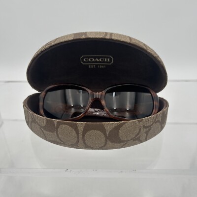 COACH ブラウン サングラス COACH “GEORGETTE” Sunglass Frame S497 55-17-135 Dark Brown Wrap