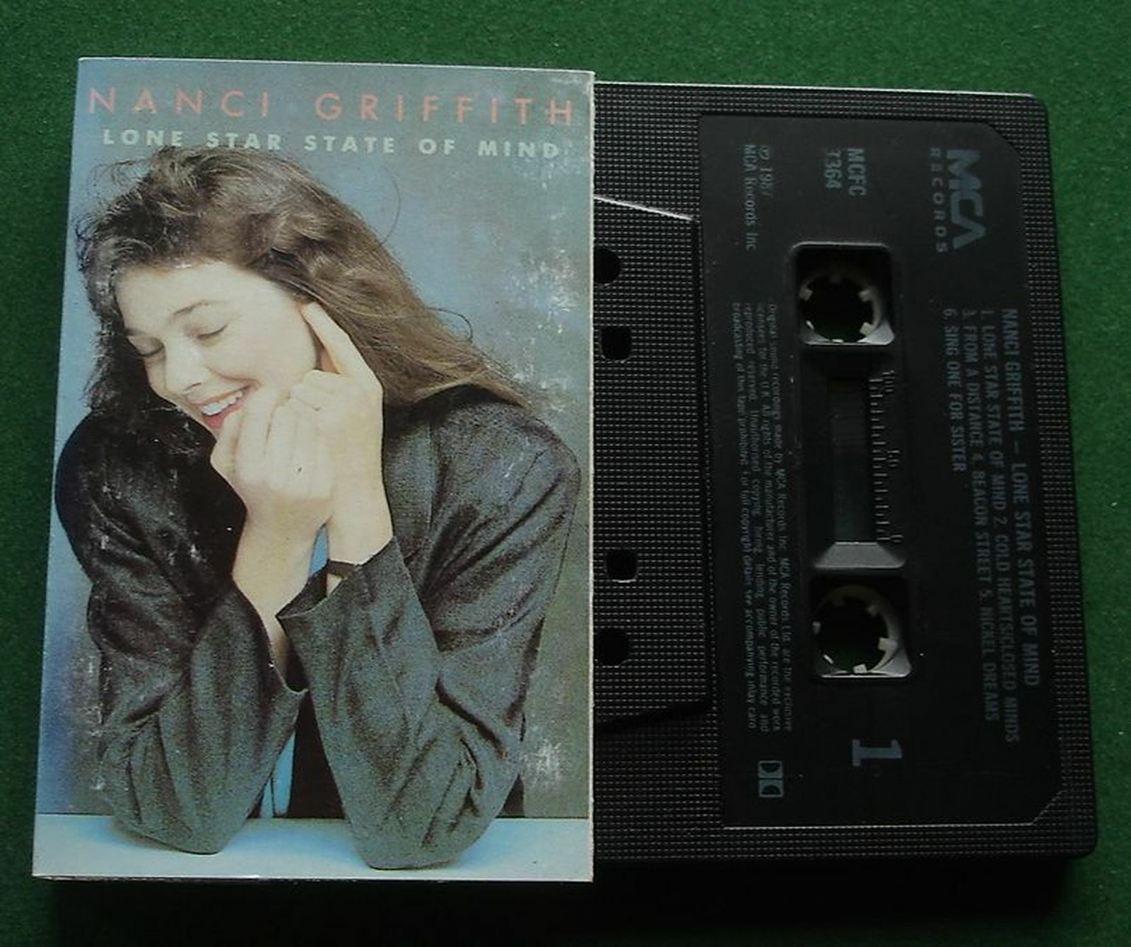 Nanci Griffith Lone Star State Of Mind inc Nickel Dreams + Cassette Tape TESTED