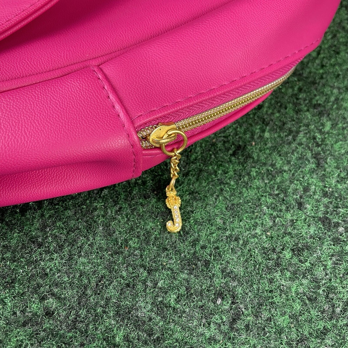 Juicy Couture Fuchsia Pink & Black Sequins Nylon Faux  display picture 3