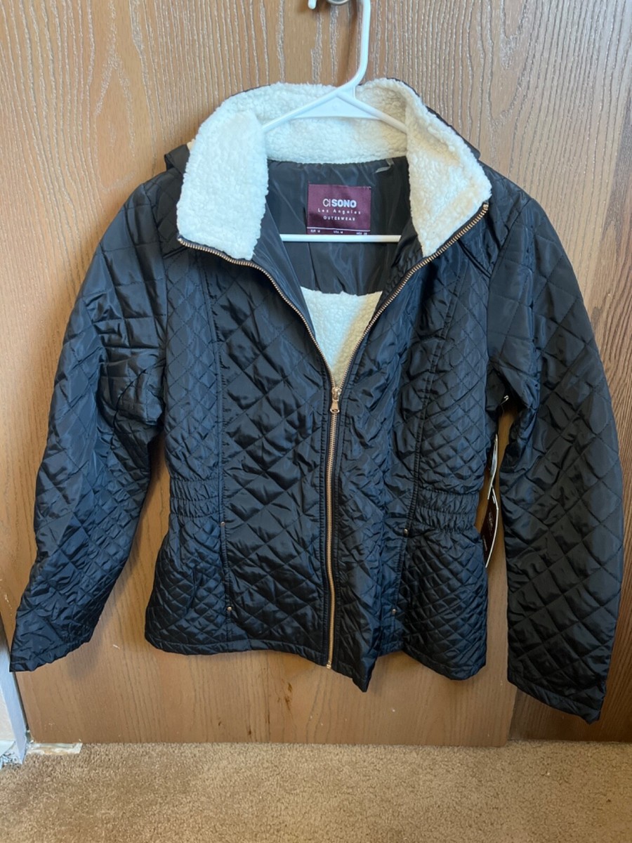 CISONO Los Angeles Outerwear Nylon Hooded Jacket Faux Fur Lining