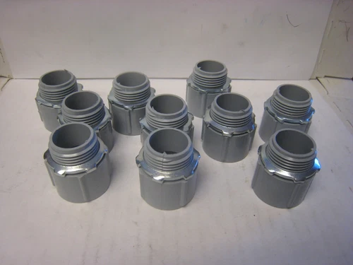 10 Cantex 5140104U PVC Male Terminal Adapter WITH NUTS 3/4" Dia Schedule 40/80