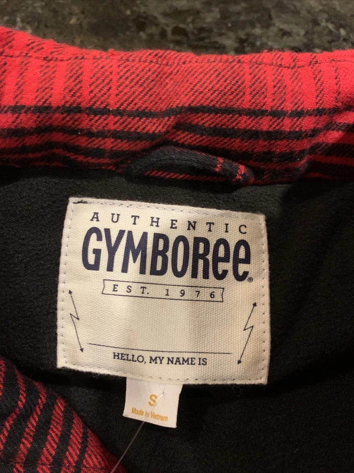 Nuevo con etiquetas Chaleco acolchado de franela a cuadros rojo negro Gymboree para niños S 5/6 Foto 4 de 4