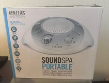 White Noise Sound Machine Sleep Therapy Sound Spa Portable HoMedics New In Box