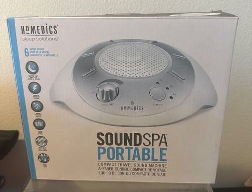 White Noise Sound Machine Sleep Therapy Sound Spa Portable HoMedics New ...