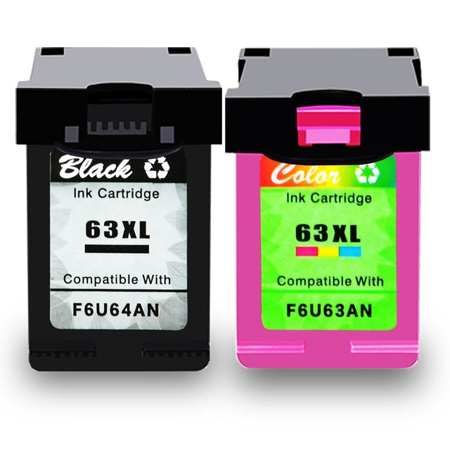 black color 63XL 63 XL Ink Cartridge for HP OfficeJet 3830 5255 ENVY