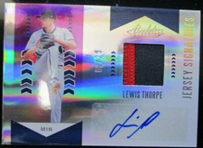 Lewis Thorpe 2020 Panini Absolute Auto Jersey Signatures Patch Autograph /25