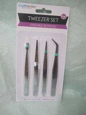 Beading  Jewelry Tool, Tweezer Set Assorted, 4-Piece
