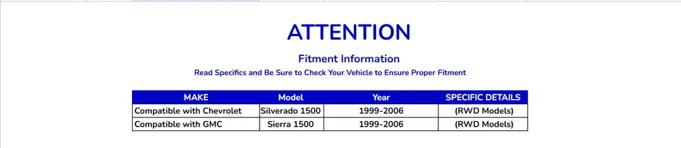 PartsW - 12pc Suspension complete Kit for Chevrolet Silverado GMC Sierra 1500 - Image 2 of 4