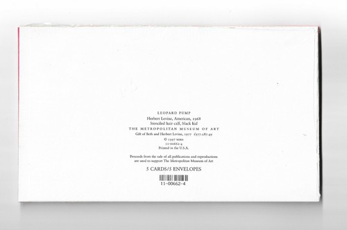 The Metropolitan Museum of Arts Leopard Pump Die Cuts Vintage Cards/Envelopes - Picture 2 of 2