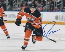 Edmonton Oilers Ryan Nugent Hopkins Signed Autographed 8x10 NHL Photo COA #6