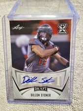 Dillon Stoner 2021 Leaf Draft Autograph Oklahoma State Cowboys