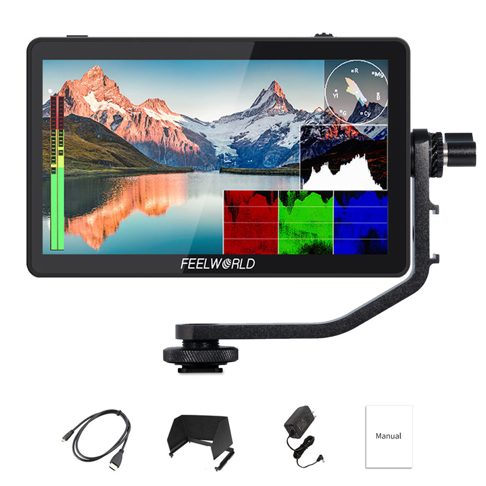 Feelworld F6 PLUS V2 Monitor Touch Screen 3D LUT 4K HDMI Video Camera DSLR USA
