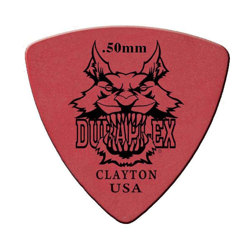 Clayton Duraplex Delrin Rounded Triangle Picks 1 Dozen .50 mm