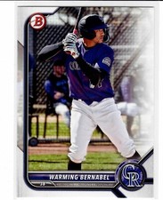 Warming Bernabel Colorado Rockies 2022 Bowman Draft